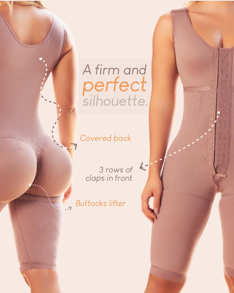 SHAPE CONCEPT 371 Fajas Colombianas Moldeadoras High Compression Full Body Shapewear with Bra Girdle for Women - Image 4